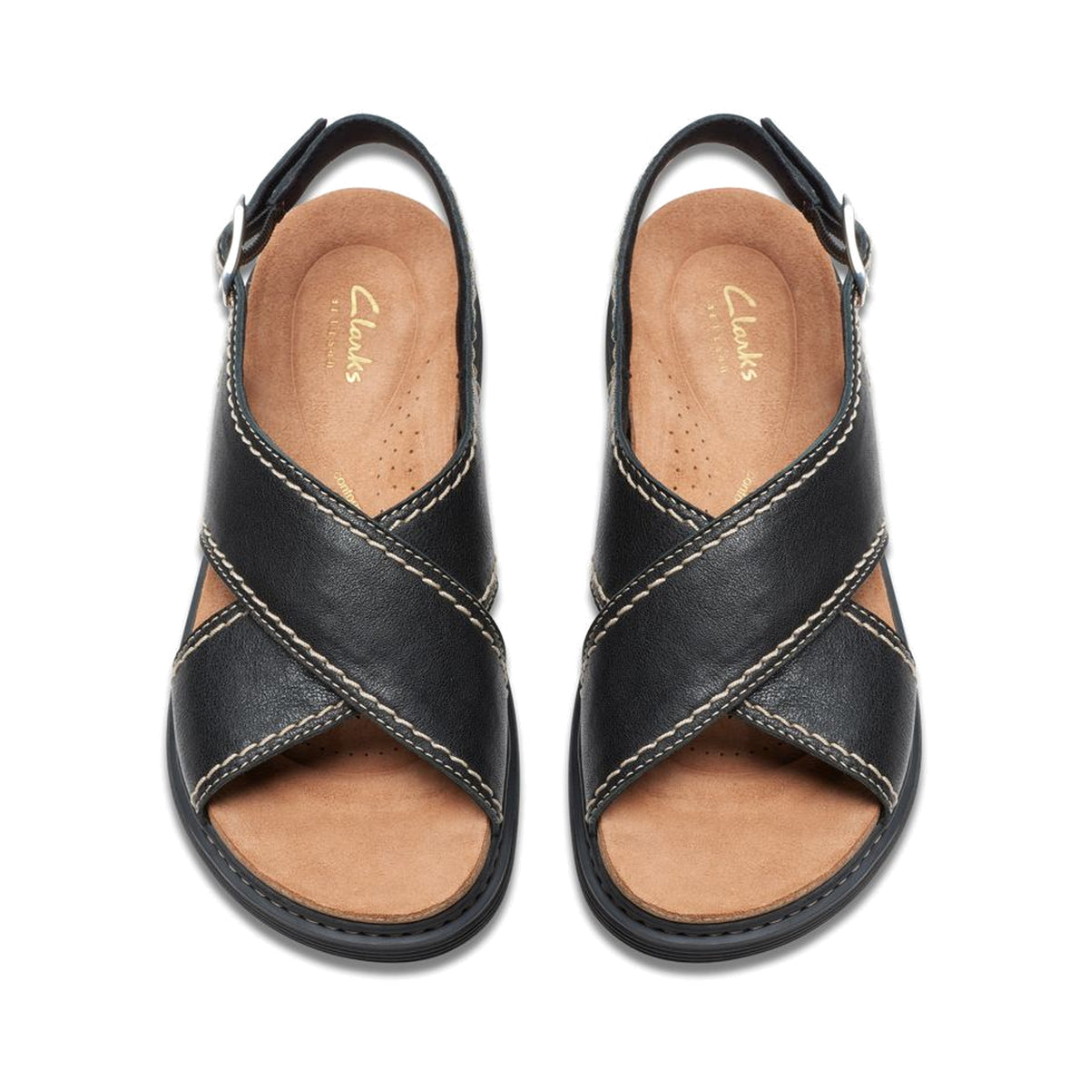 Calzado Clarks ARWELL SLING BLACK LEATHER / CUIR NOIR