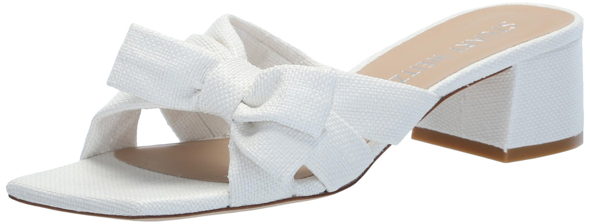 Stuart Weitzman Sofia 45 Slide White - perspectiva