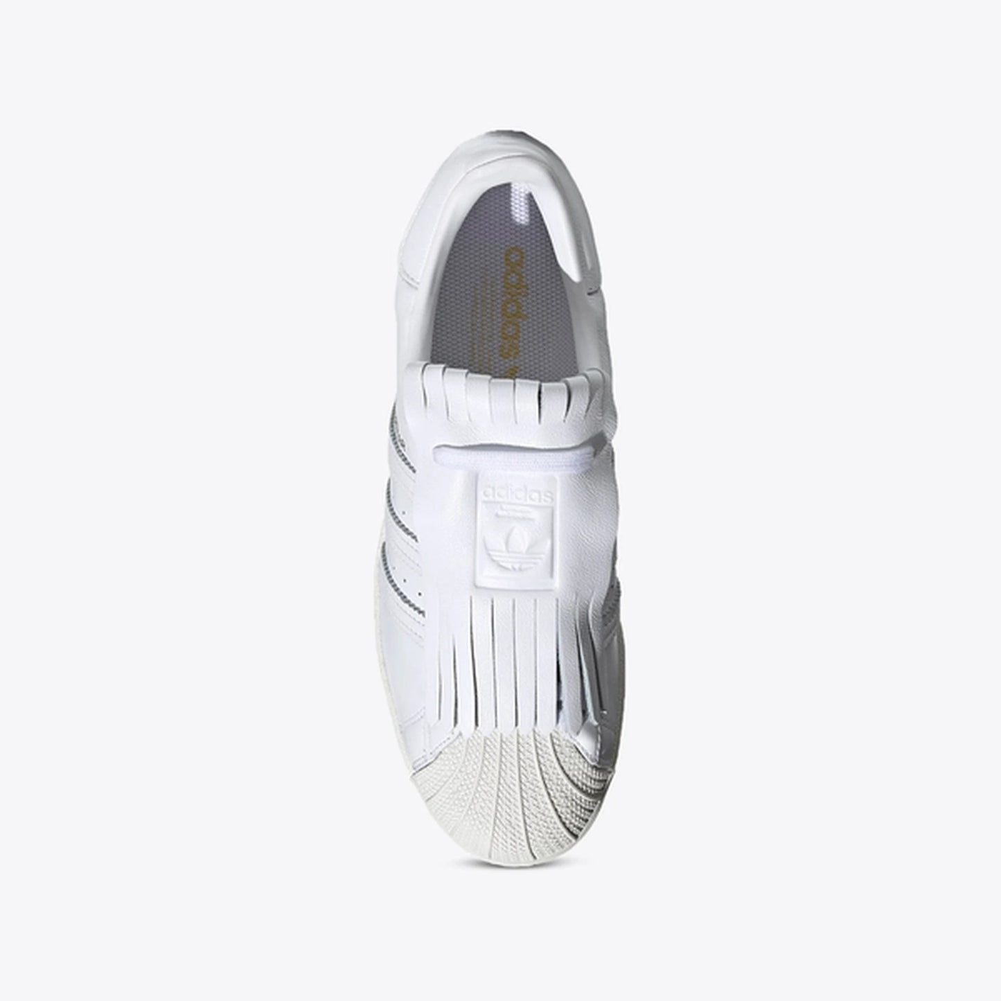 Tenis casuales Adidas SUPERSTAR FR W Blanco y dorado Mujer