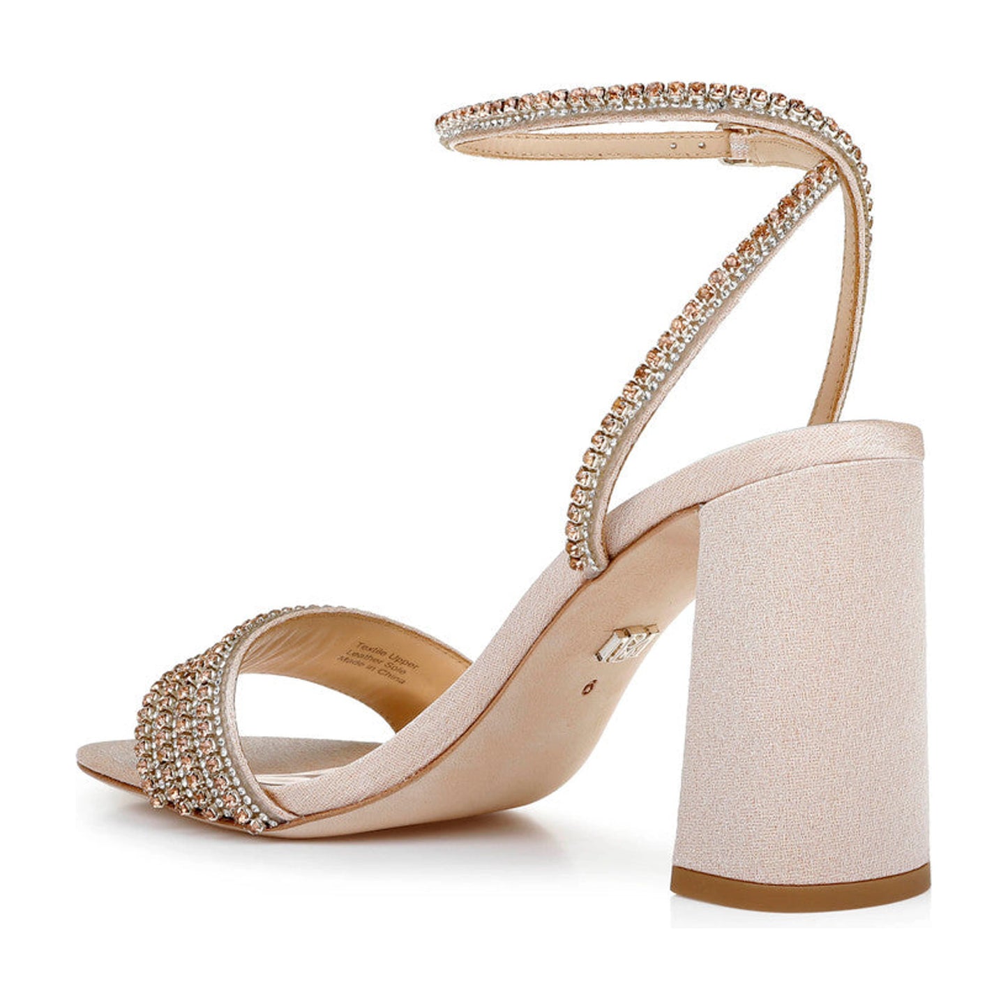 Sandalias de tacón Badgley Mischka Becca Seashell Mujer