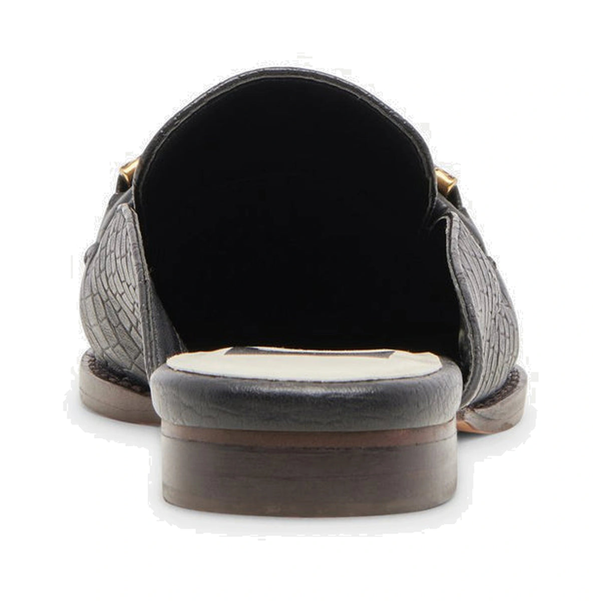 Sandalias Dolce Vita Sidon Noir Embossed Leather Mujer