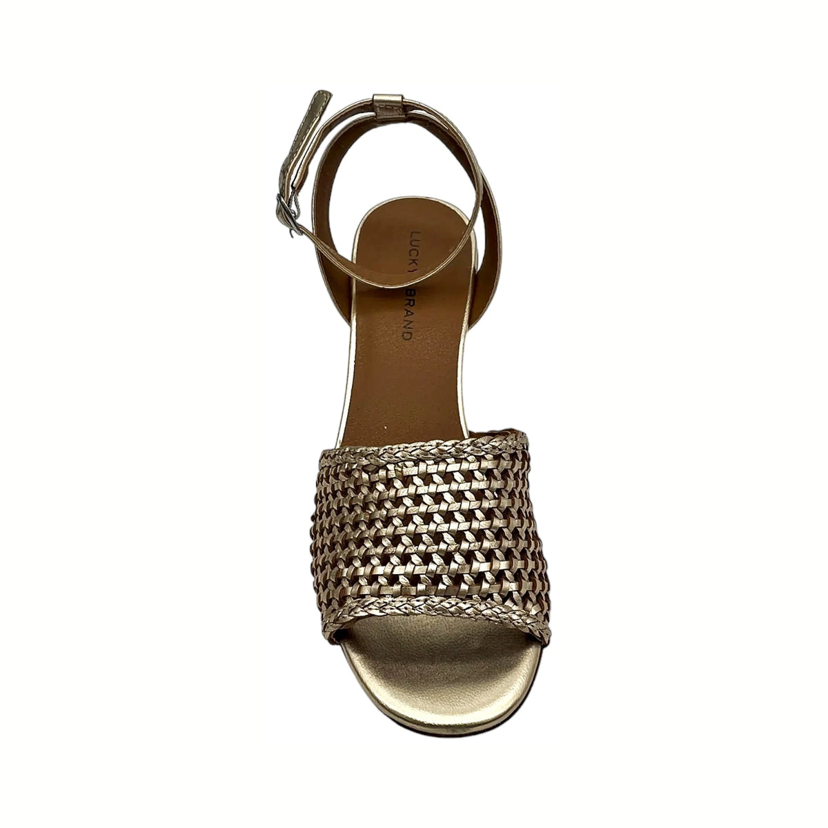 METALLIC LEATHER Lucky Brand LK-MODESSA GOLD PLATINO