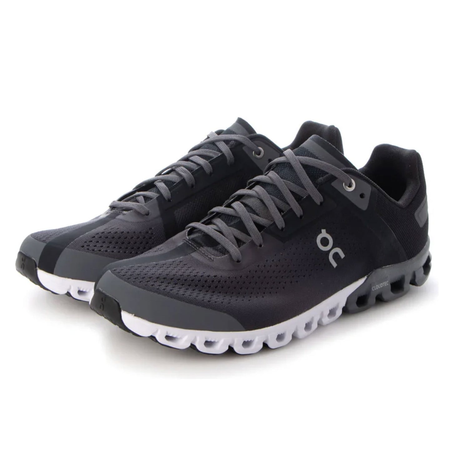 Tenis para Correr On Cloudflow Wide Black Asphalt Hombre