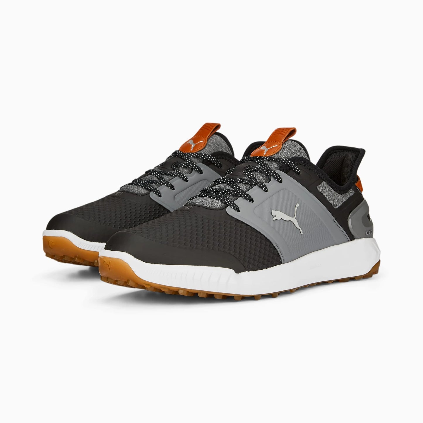 Zapatos de Golf Puma Ignite Elevate Wide Black Quiet Shade Gum Hombre
