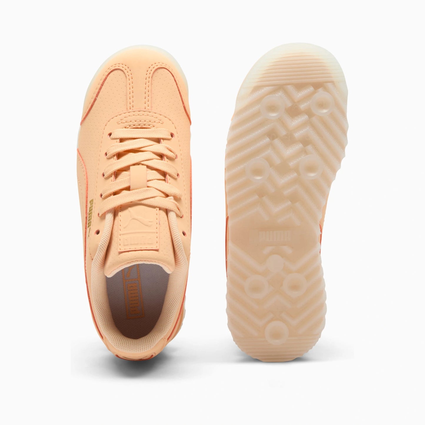 Tenis casuales Puma Roma Reversed Mist PS Rosa durazno y azul Niños