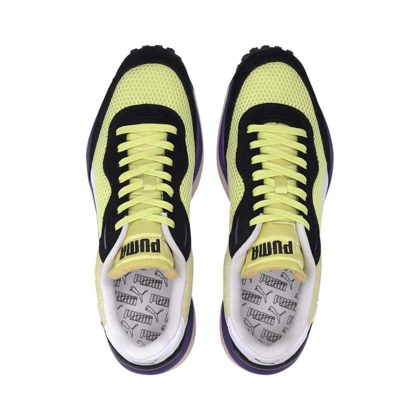 Tenis Puma Style Rider Stream On Sunny Lime Black Hombre
