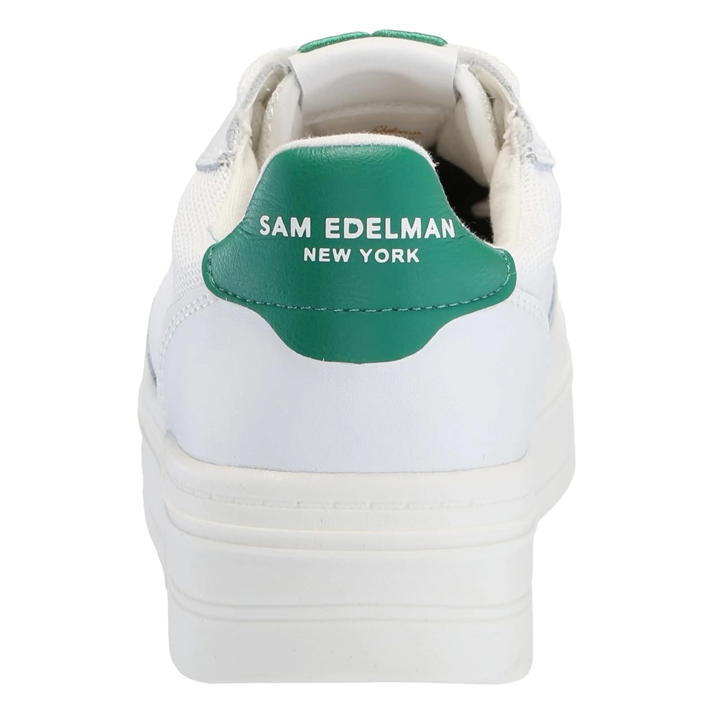 Tenis de plataforma Sam Edelman Blaine White Botanical Green Mesh Mujer