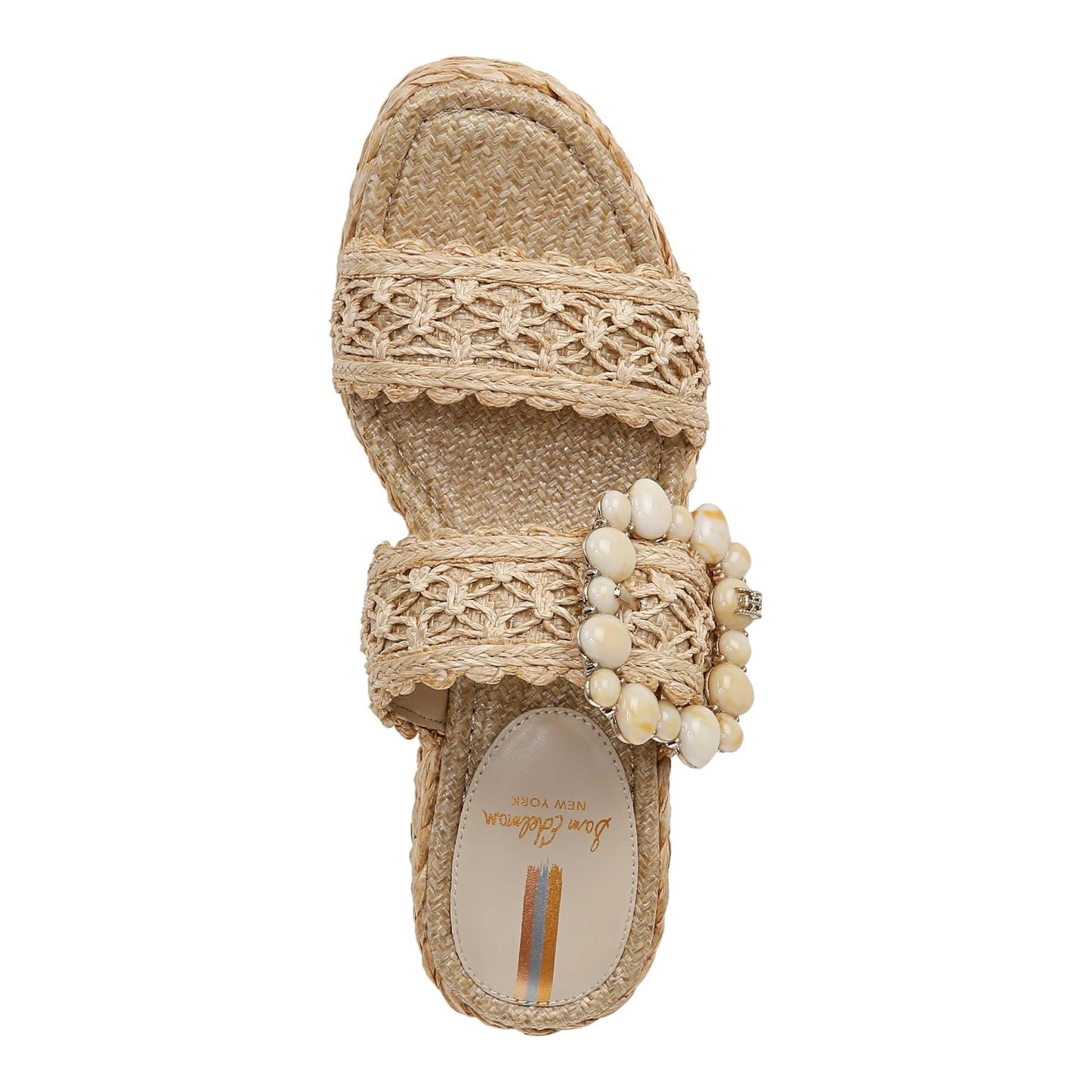 Sandalias de cuña Sam Edelman Cadance Natural Raffia Mujer