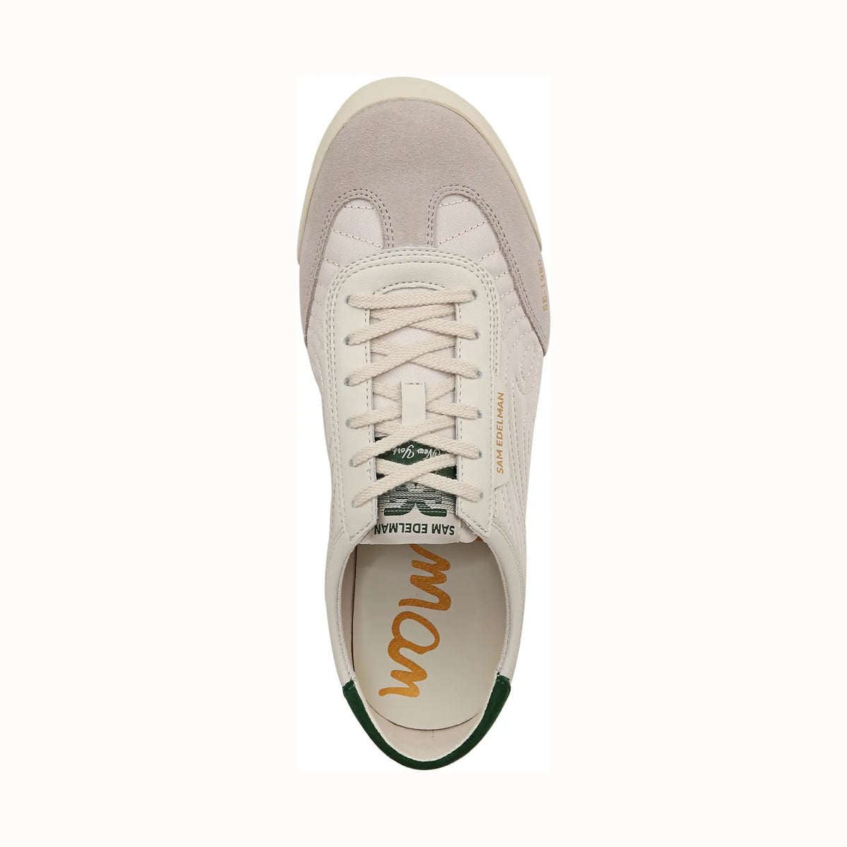 Tenis Sam Edelman Isabel Ivory Green Nylon Mujer