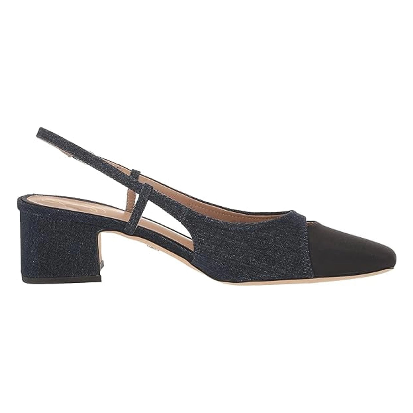 Tacones Sam Edelman Tarra Navy Denim Black Mujer