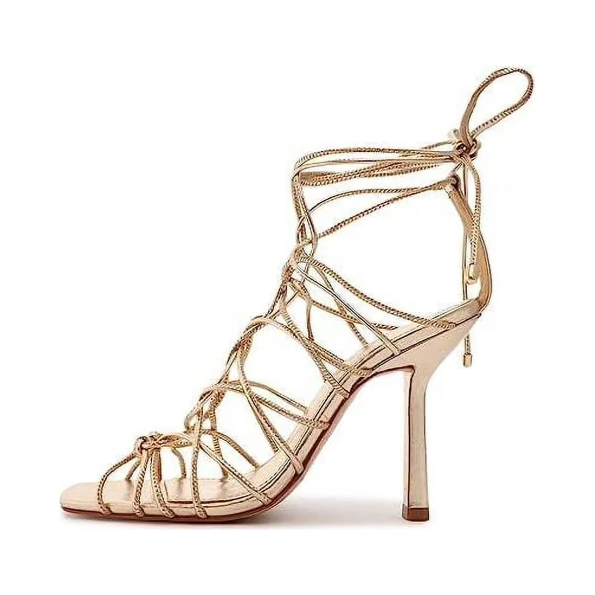 Sandalia Schutz Heyde Silver Platina para mujer - lateral