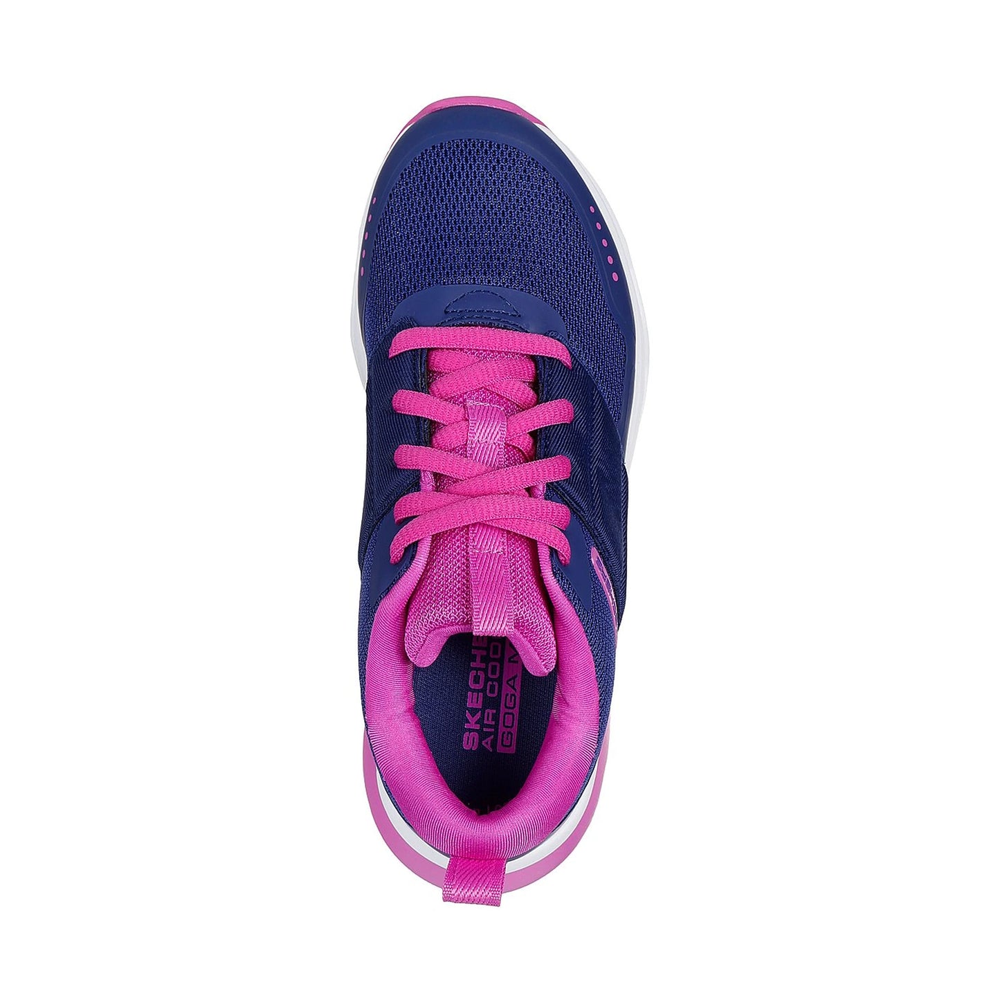Tenis casuales Skechers GLIDE - STEP + Azul marino y morado Niños