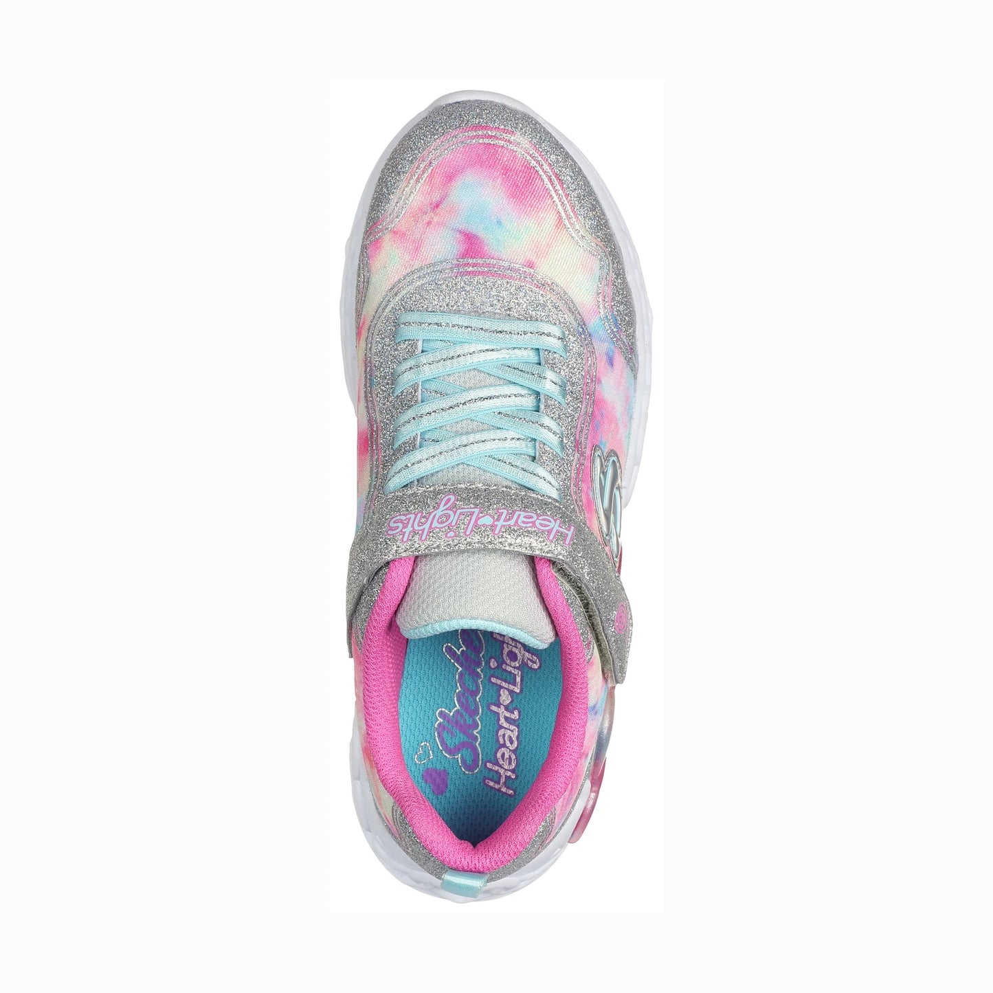 Tenis casuales Skechers S LIGHTS-INFINITE HEART LIGHTS COLOR LOVIN Plateado multicolor Niños