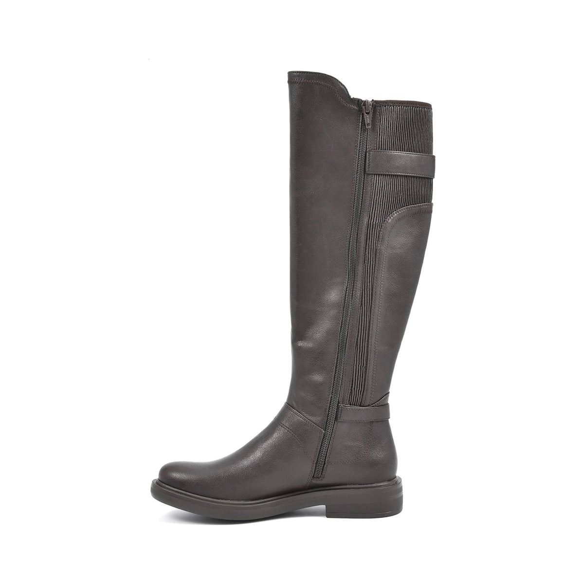 Botas altas White Mountain Meditate Dark Brown Smooth para mujer - posterior