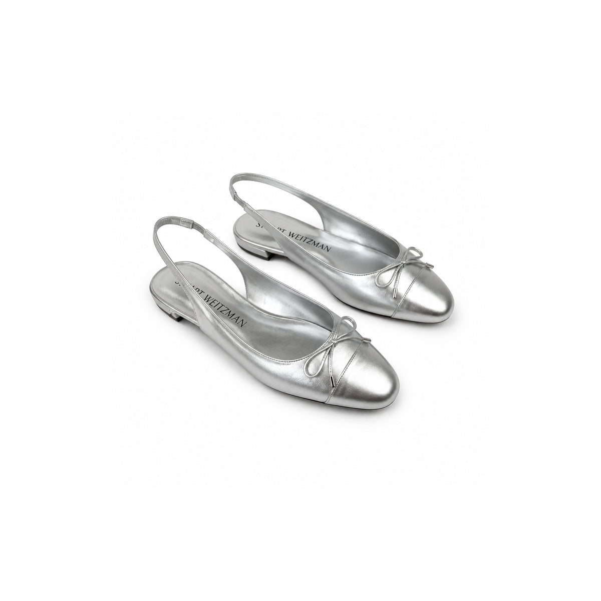 Calzado Stuart Weitzman SLEEK BOW SLNGBCK FL Silver