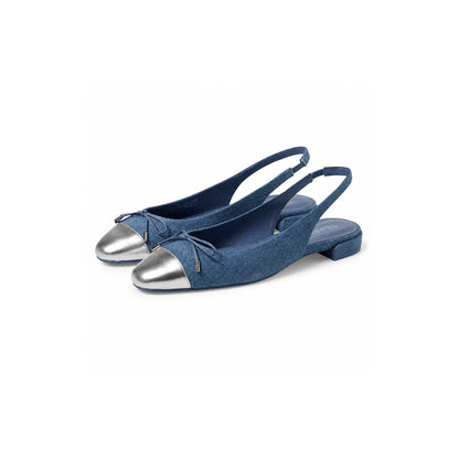 Calzado Stuart Weitzman SLEEK BOW SLNGBCK FL Washed/Silver