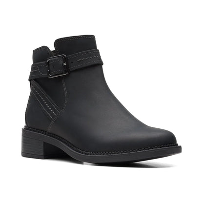 Calzado Clarks MAYE STRAP BLACK LEATHER / CUIR NOIR