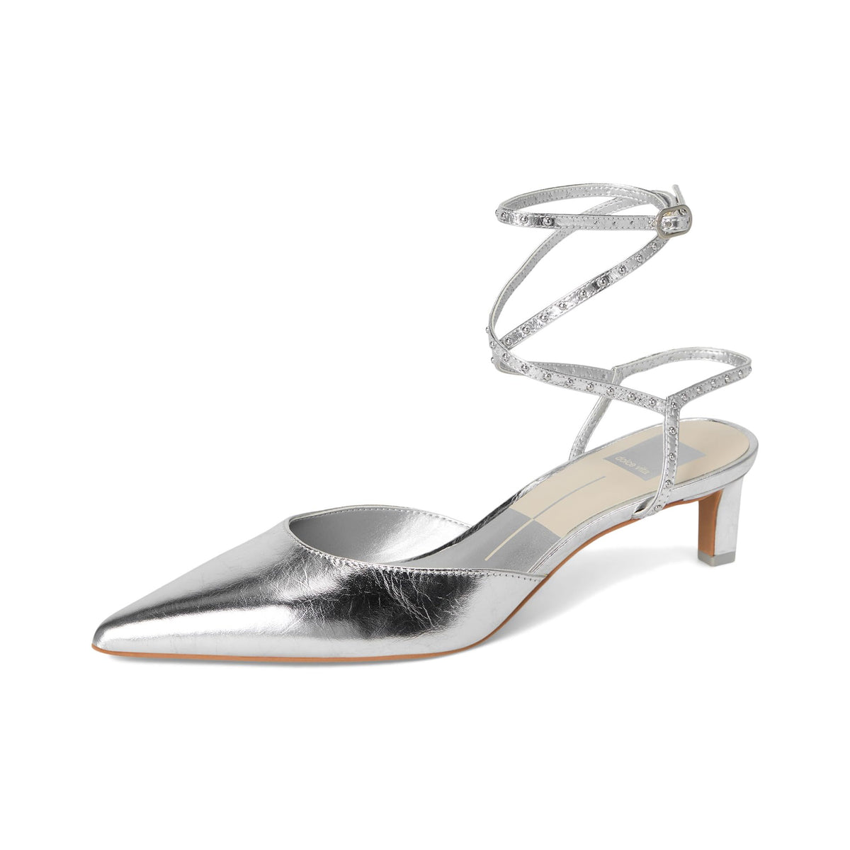 Calzado dolce vita LOKLYN STUD SILVER CRINKLE PATENT