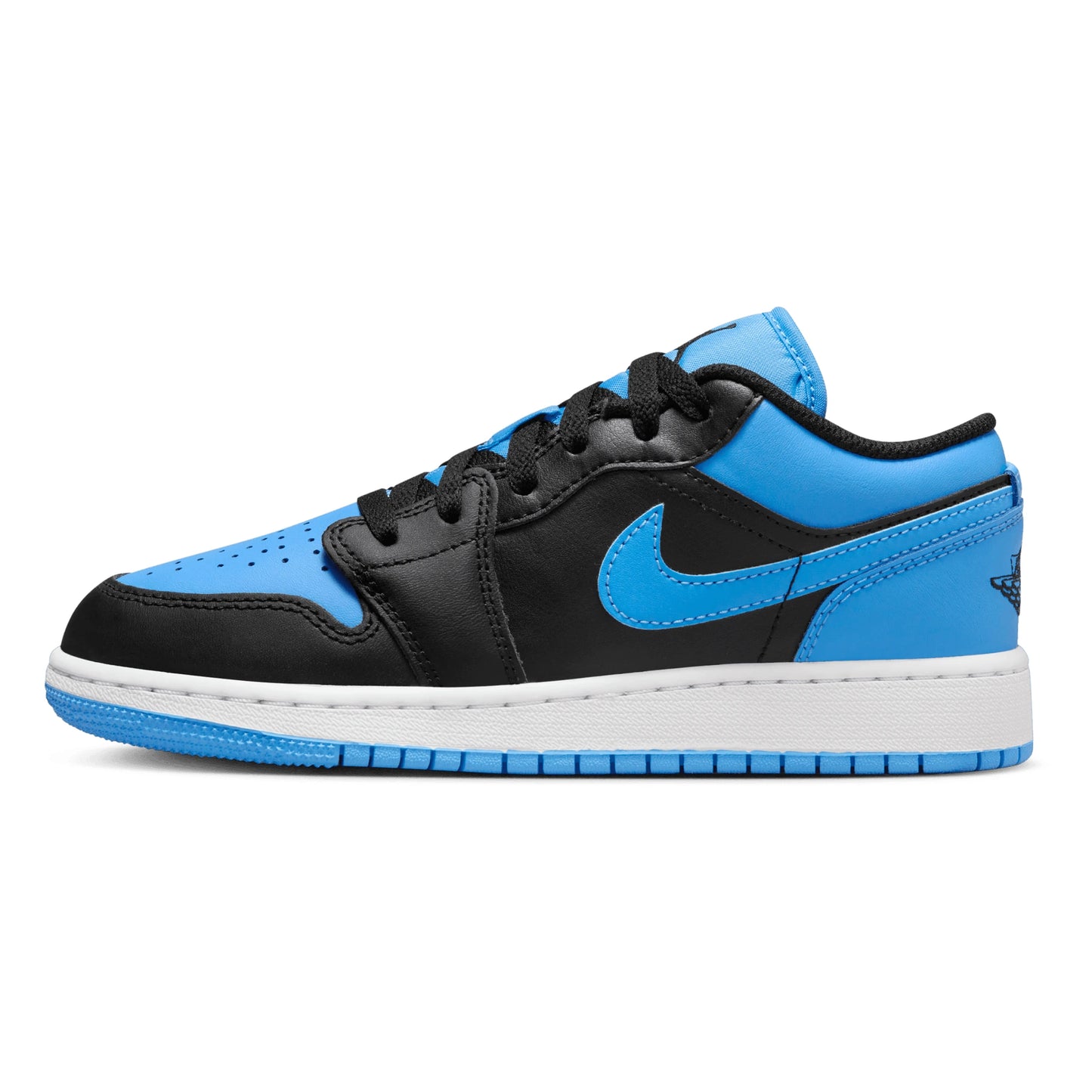 Tenis casuales Jordan AIR JORDAN 1 LOW (GS) Negro y azul Niños