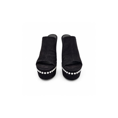 Calzado Stuart Weitzman SKYHI 145 PEARL SLID Black