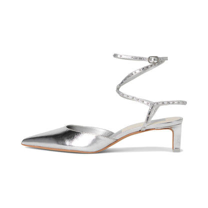 Calzado dolce vita LOKLYN STUD SILVER CRINKLE PATENT