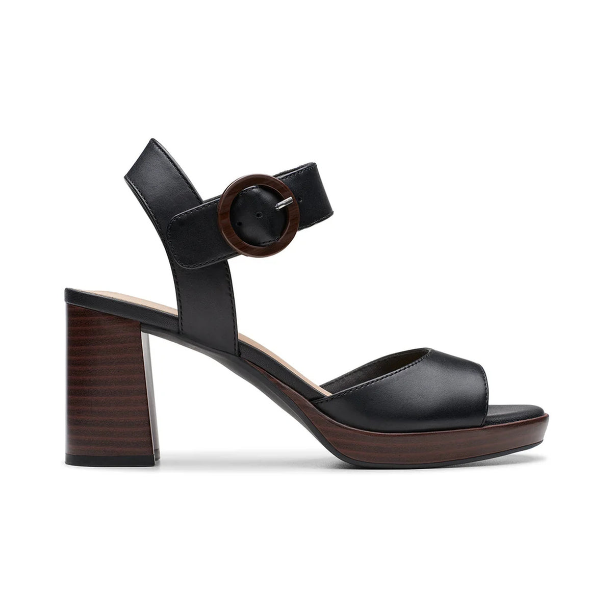 Calzado Clarks AMBYRLYN RUBY BLACK LEATHER / CUIR NOIR