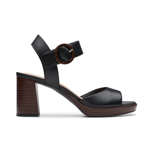Calzado Clarks AMBYRLYN RUBY BLACK LEATHER / CUIR NOIR