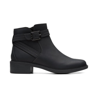 Calzado Clarks MAYE STRAP BLACK LEATHER / CUIR NOIR