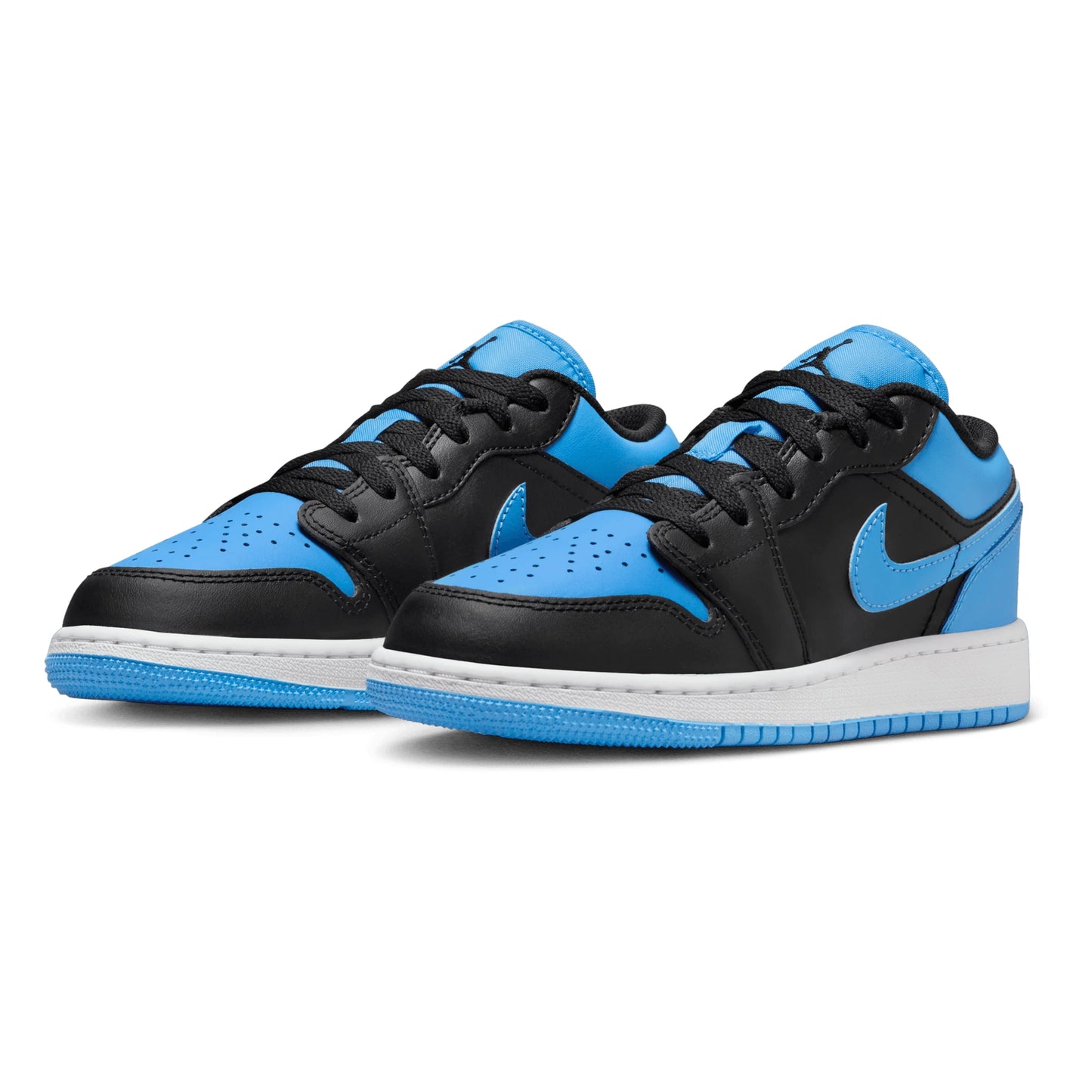Tenis casuales Jordan AIR JORDAN 1 LOW (GS) Negro y azul Niños