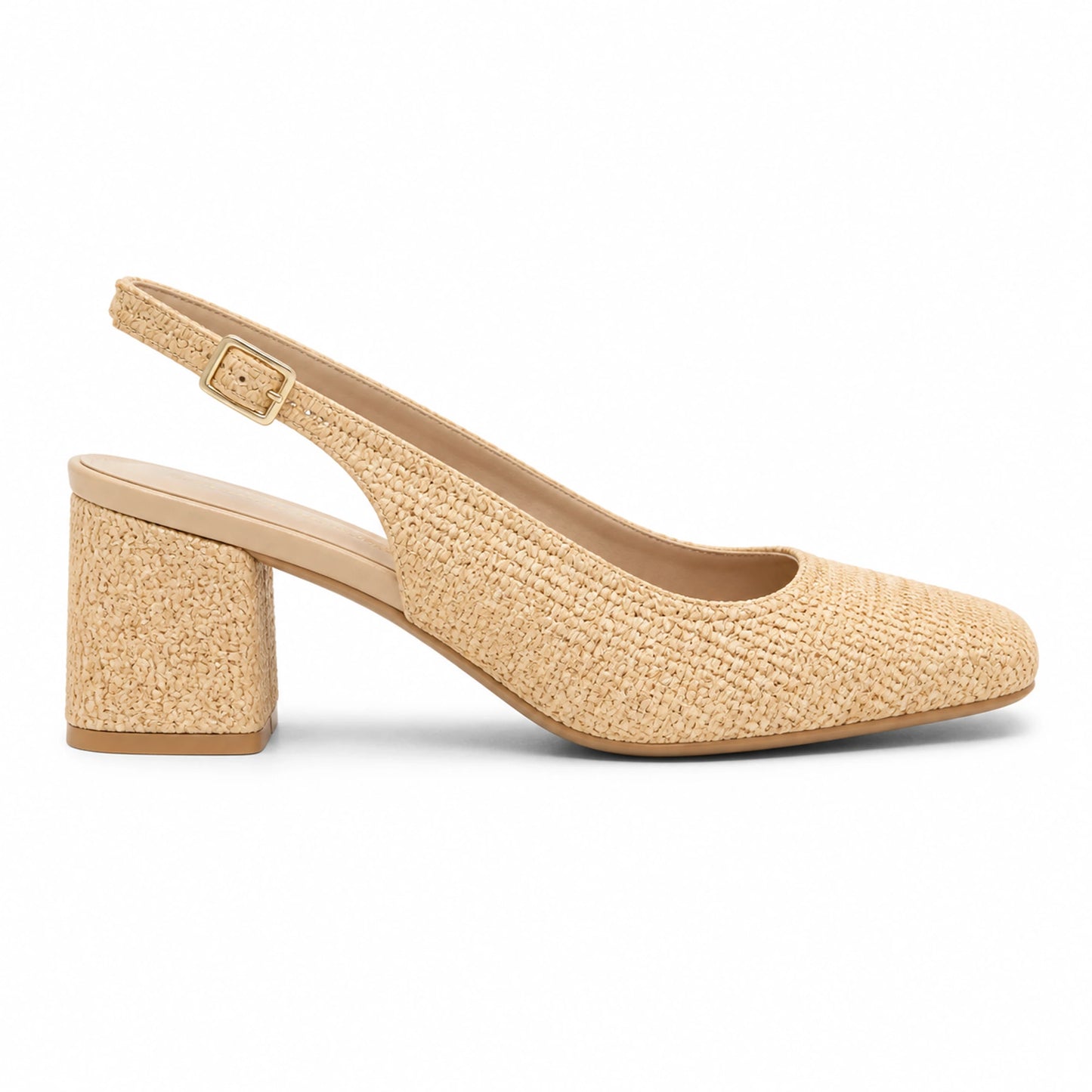Tacones slingback Anne Klein AKLIZETTE Rafia natural Mujer