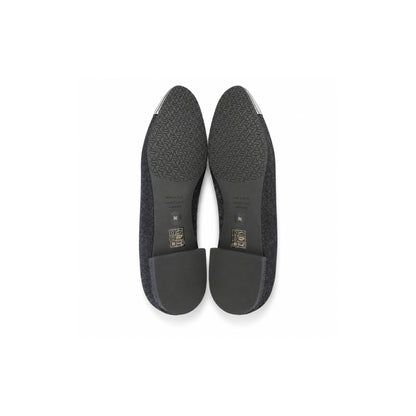 Calzado Stuart Weitzman SLEEK BOW FLAT BLACK/SILVER