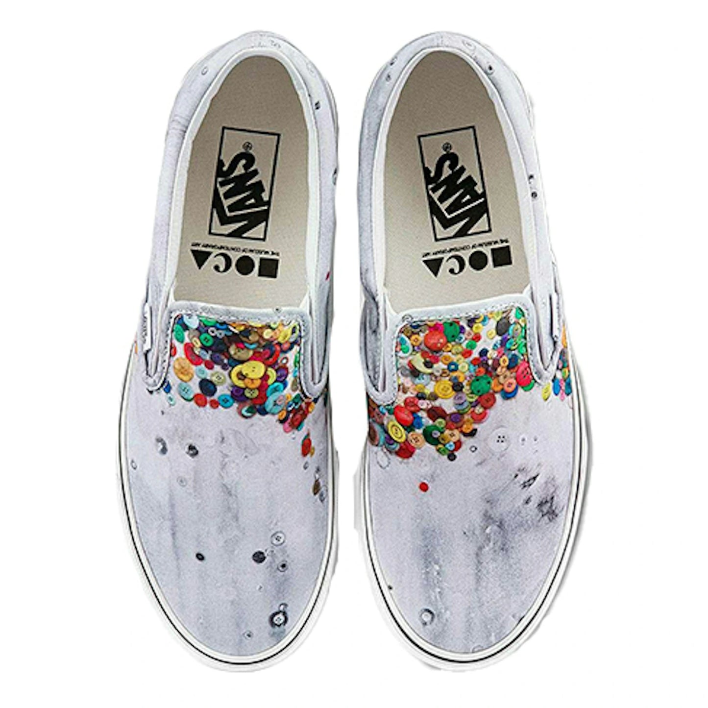 Tenis Vans x MOCA Classic Slip-On Brenna Youngblood Nimbus Cloud Unisex