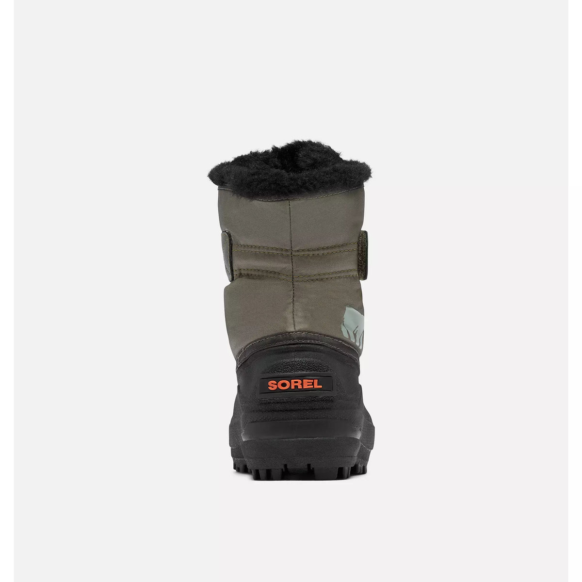 SOREL Childrens Snow Commander Stone Green Alpine Tundra - vista posterior