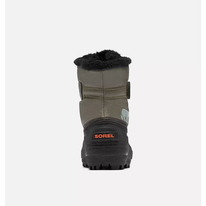 SOREL Childrens Snow Commander Stone Green Alpine Tundra - vista posterior