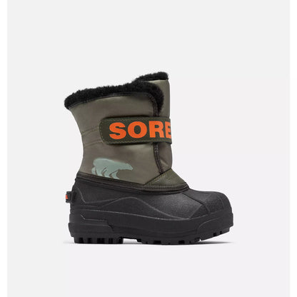 SOREL Childrens Snow Commander Stone Green Alpine Tundra - vista perspectiva