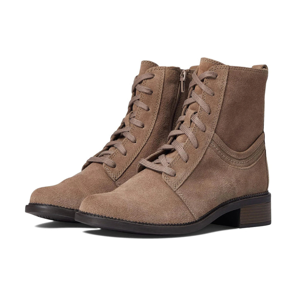 Calzado Clarks MAYE STEP PEBBLE SUEDE / GRIS-BEIGE - vista principal corregida