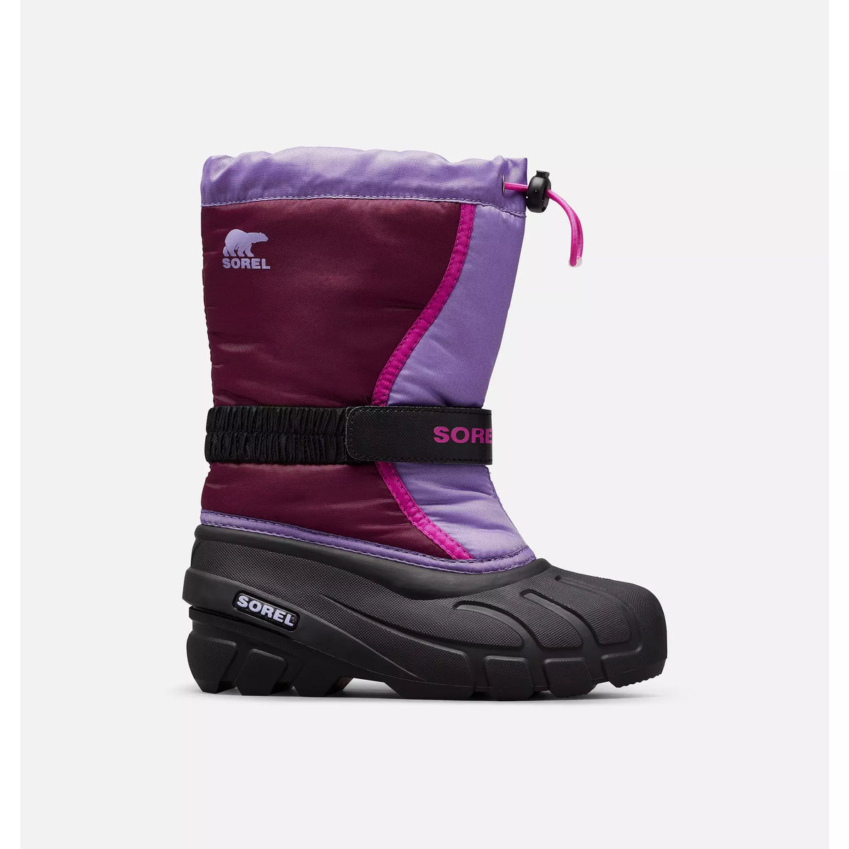 SOREL Childrens Flurry Purple Dahlia Paisley Purple - vista perspectiva