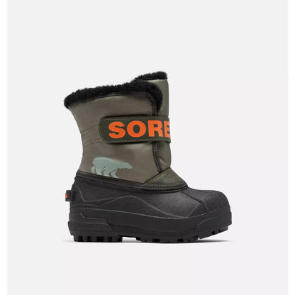 SOREL Toddler Snow Commander Stone Green Alpine Tundra - vista perspectiva