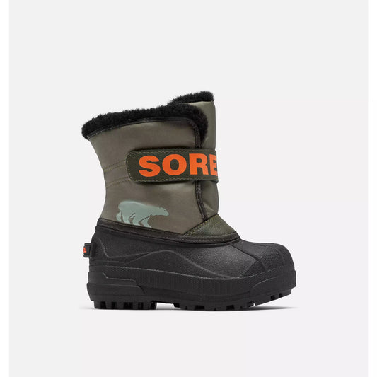 SOREL Toddler Snow Commander Stone Green Alpine Tundra - vista perspectiva