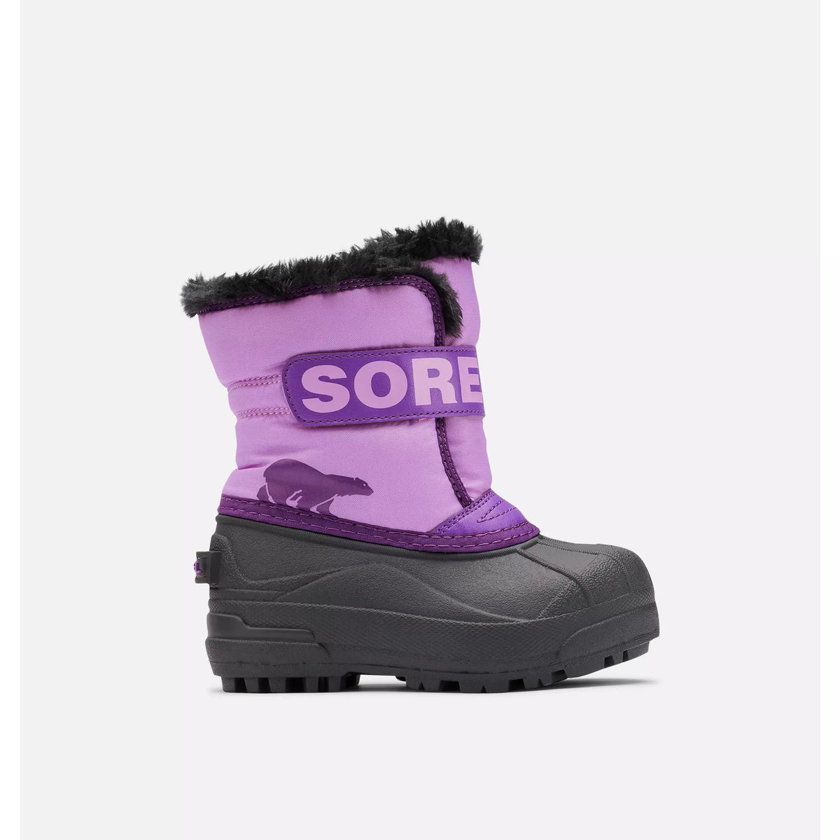 SOREL Toddler Snow Commander Gumdrop Purple Violet - vista perspectiva