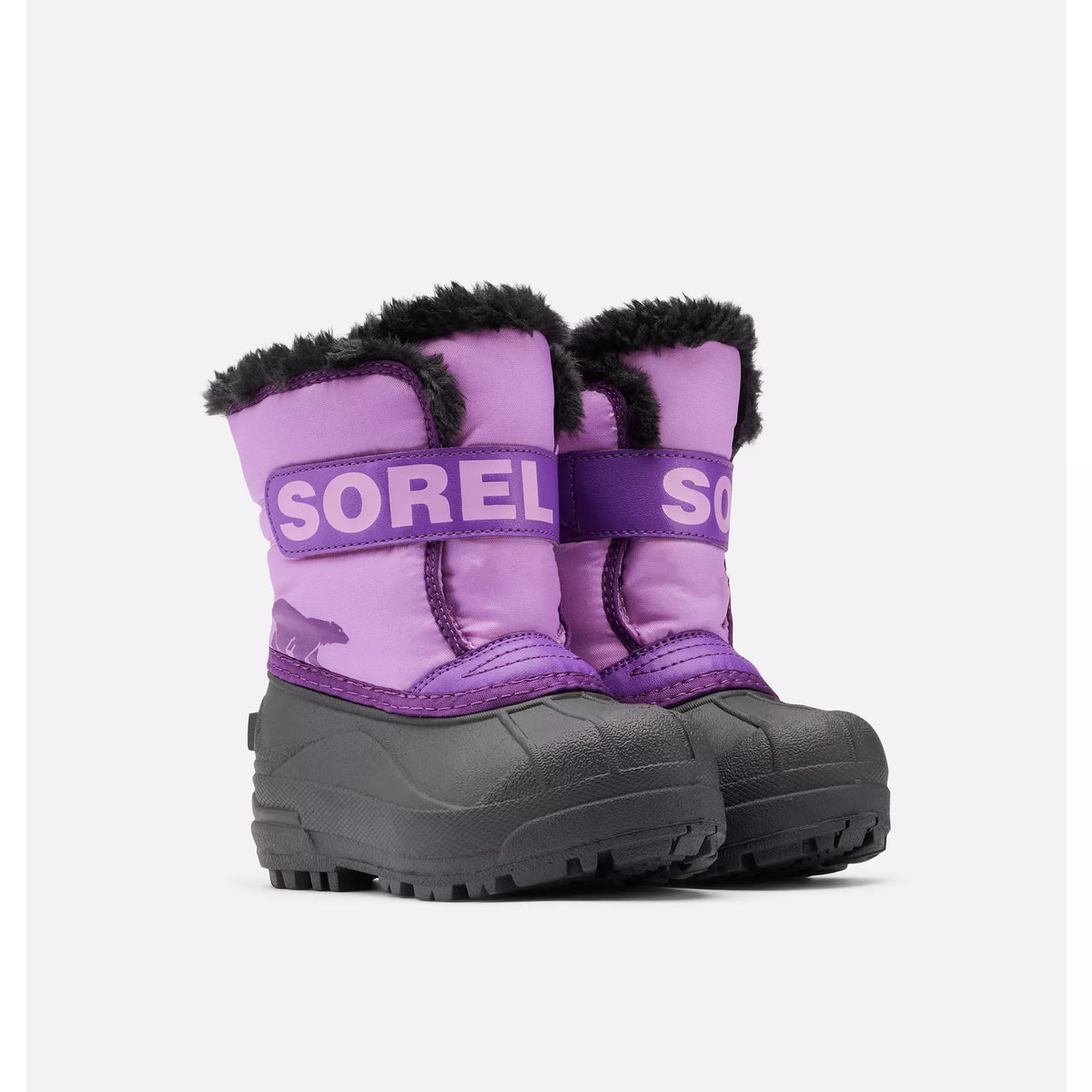 SOREL Toddler Snow Commander Gumdrop Purple Violet - vista lateral