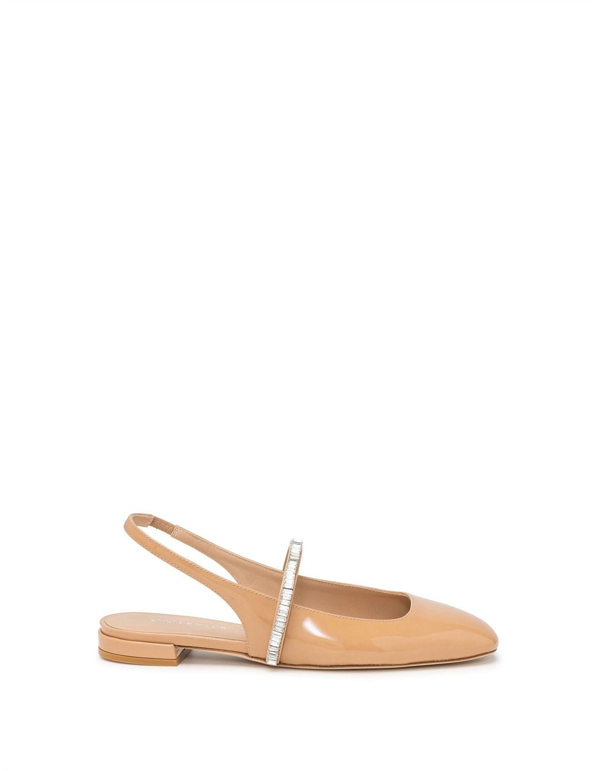 Stuart Weitzman Stefanie Slingback Flat Ballet Clear - perspectiva