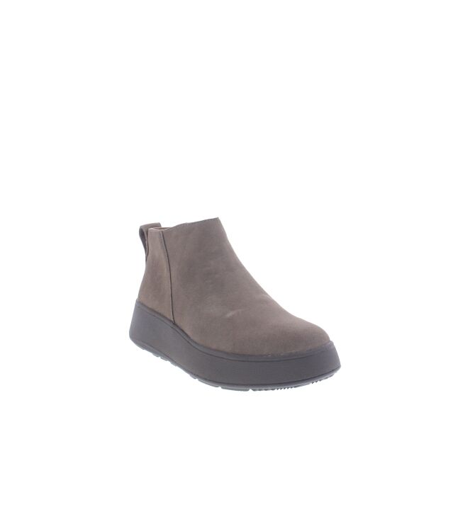 FitFlop F-Mode Suede Flatform Zip Minky Grey GM3-A76 - vista lateral