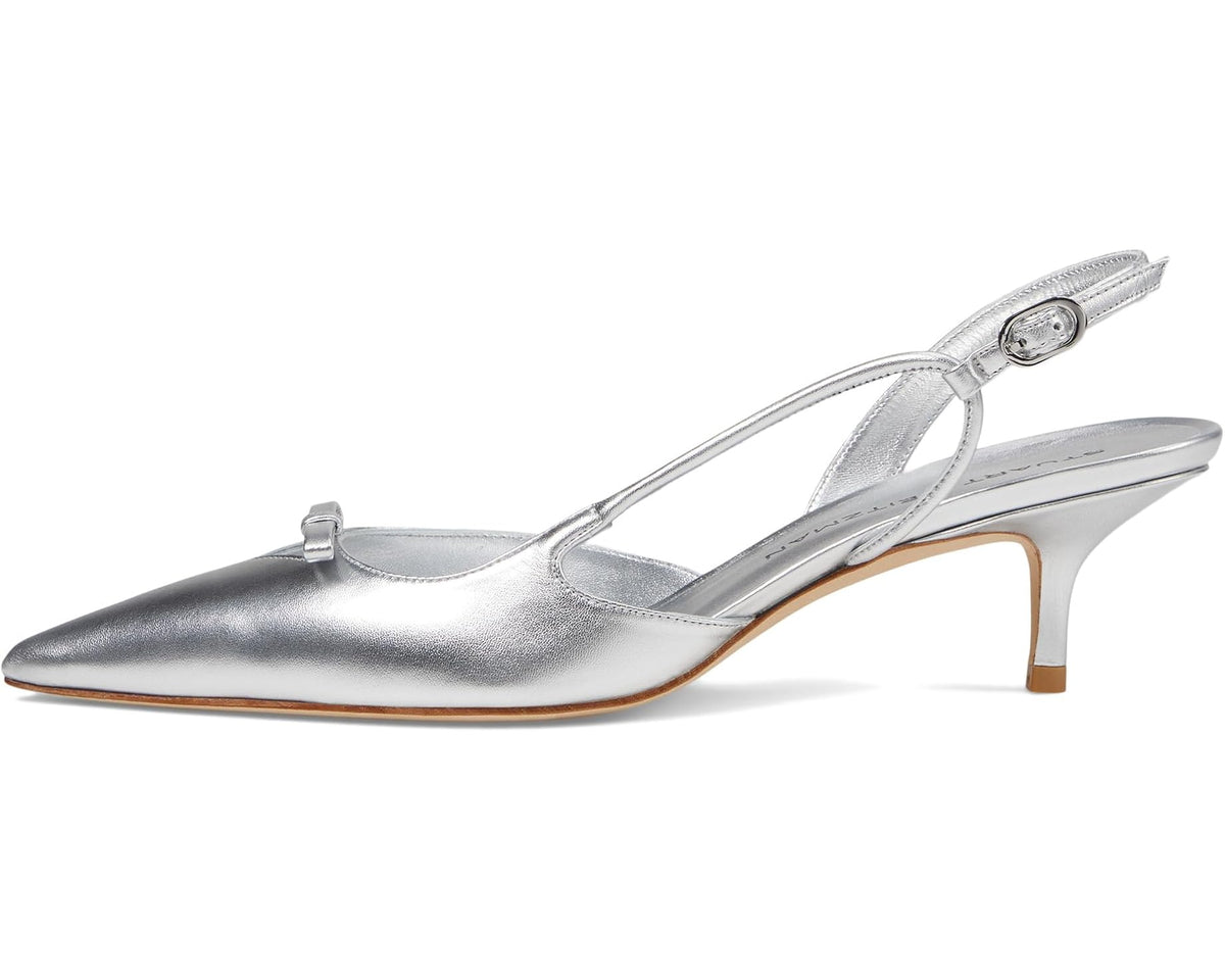 Stuart Weitzman Tully 50 Slingback Silver - lateral