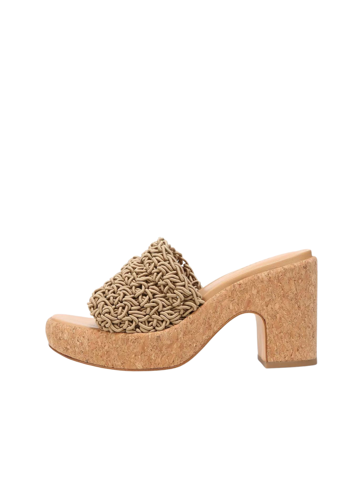 Vince Nicki Crochet Platform Sandal Sand - perspectiva