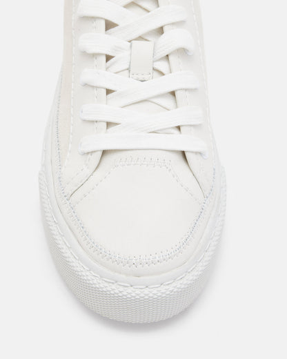 AllSaints Milla Suede Sneaker Chalk White - detalle