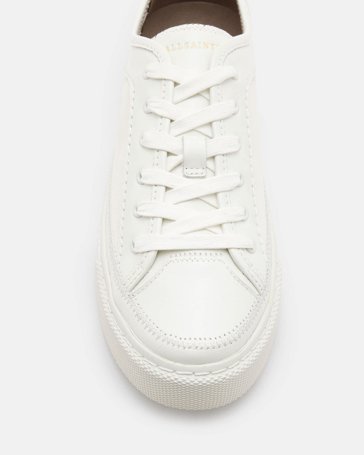 AllSaints Milla Leather Sneaker White - detalle