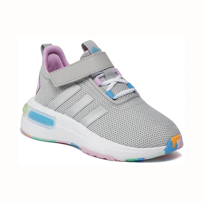 Tenis casuales Adidas RACER TR23 ELK Gris y rosa Niños