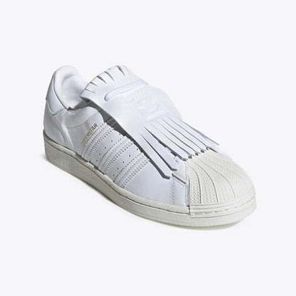 Tenis casuales Adidas SUPERSTAR FR W Blanco y dorado Mujer