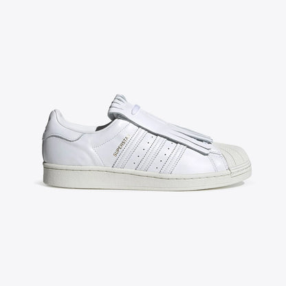 Tenis casuales Adidas SUPERSTAR FR W Blanco y dorado Mujer